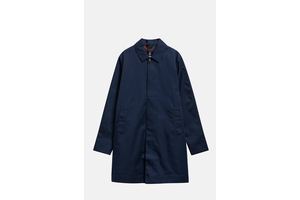 Navy Waterproof Longline Mac - OEM